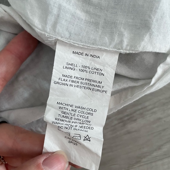 Quince 100% European Linen Scoop Neck Midi Dress, XS - Picture 7 of 8